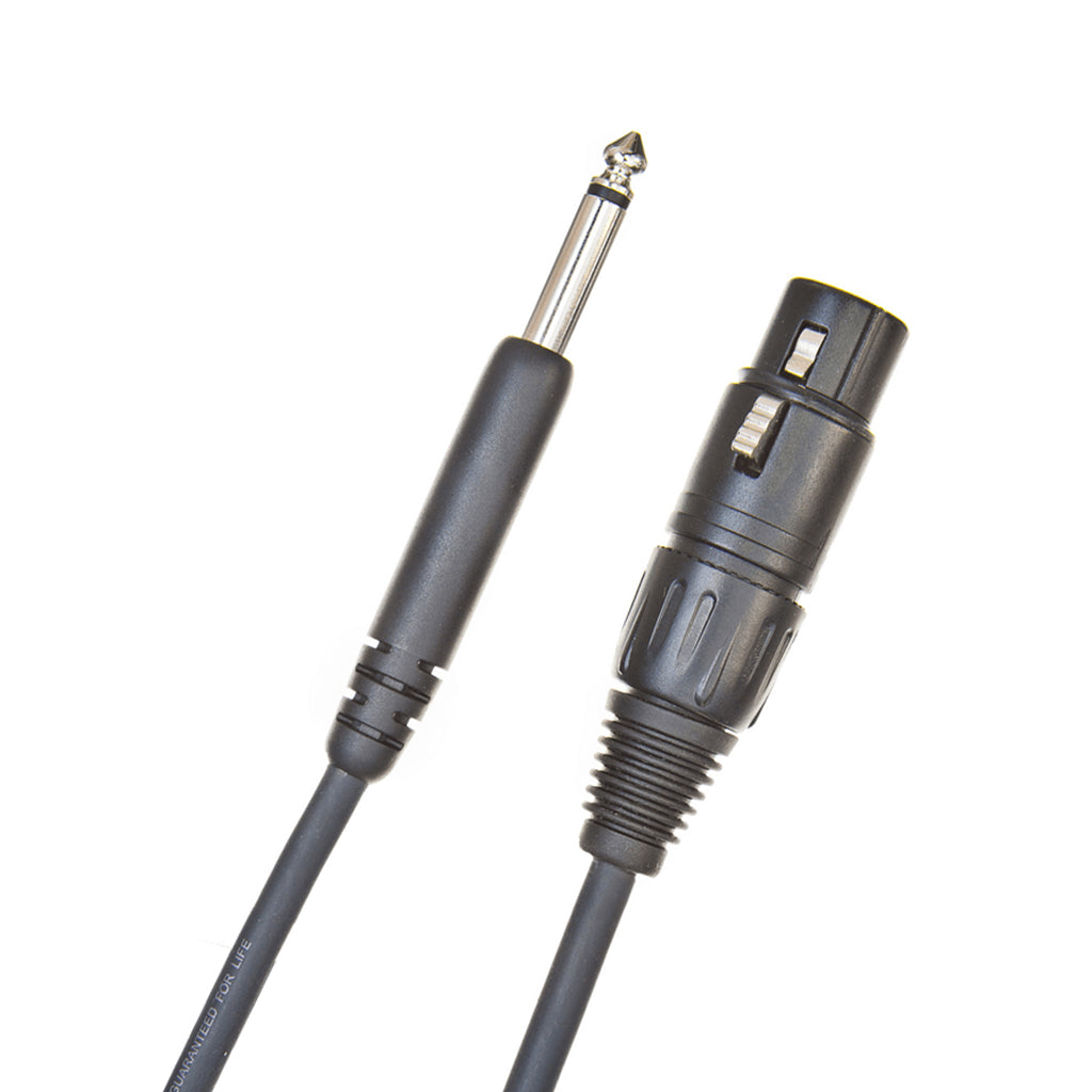 25-Foot D'Addario XLR Female to 1/4-inch High-Quality Microphone Cable
