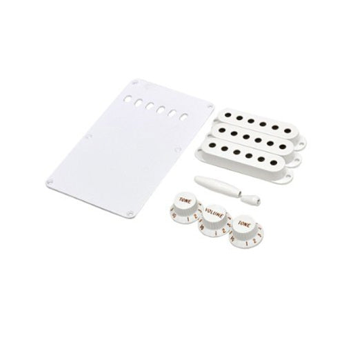 Allparts White Accessory Kit PG-0549-025 for Fender Stratocaster Guitars