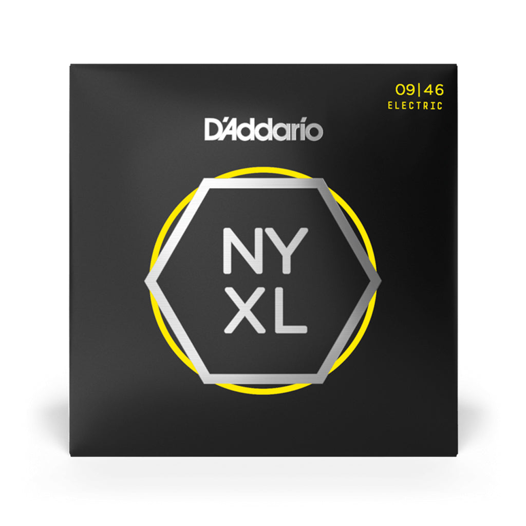 D'Addario NYXL Nickel Wound Electric Guitar Strings, 09 - 46 with Superior Tuning Stability