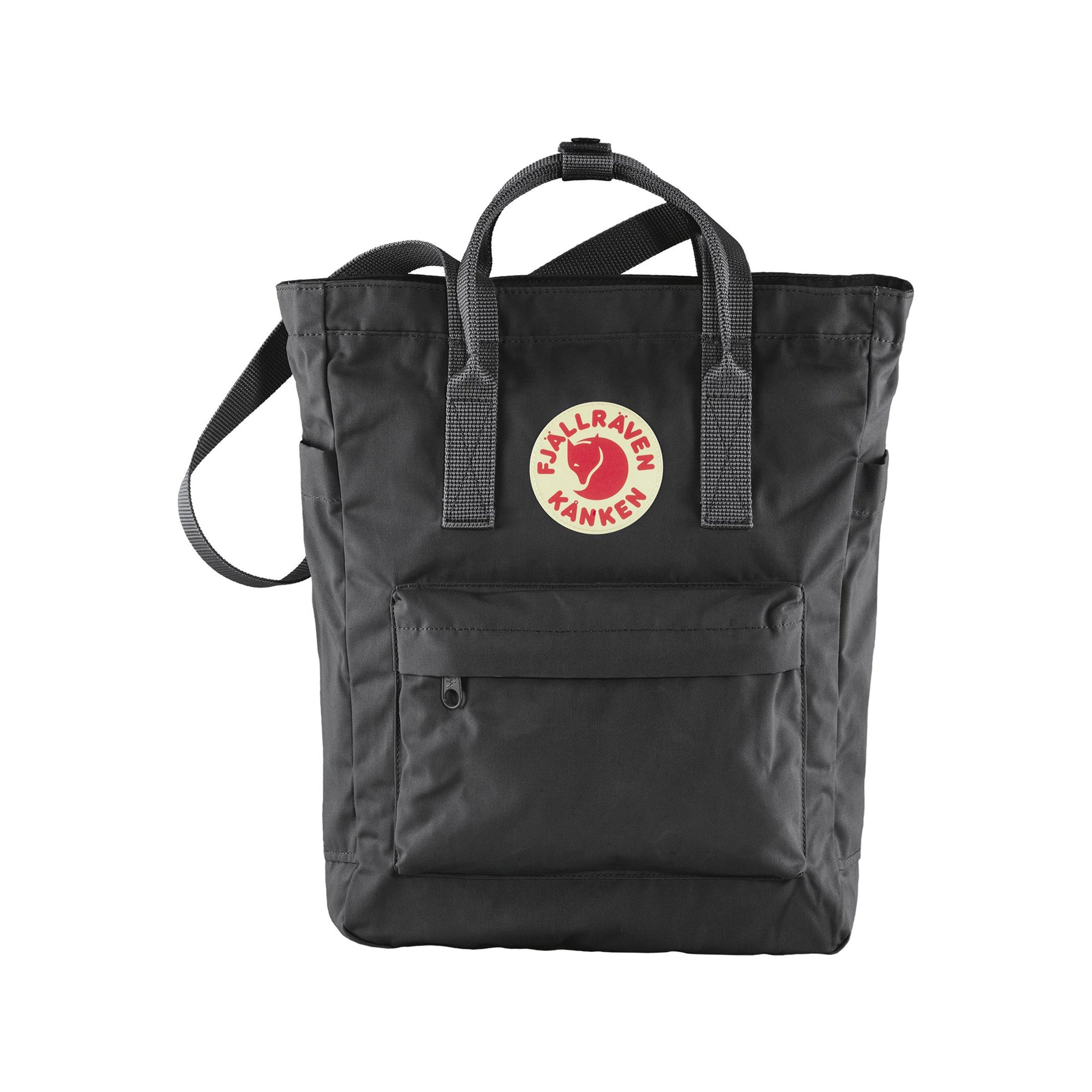 Black Fjallraven Kanken Convertible Totepack with Laptop Compartment