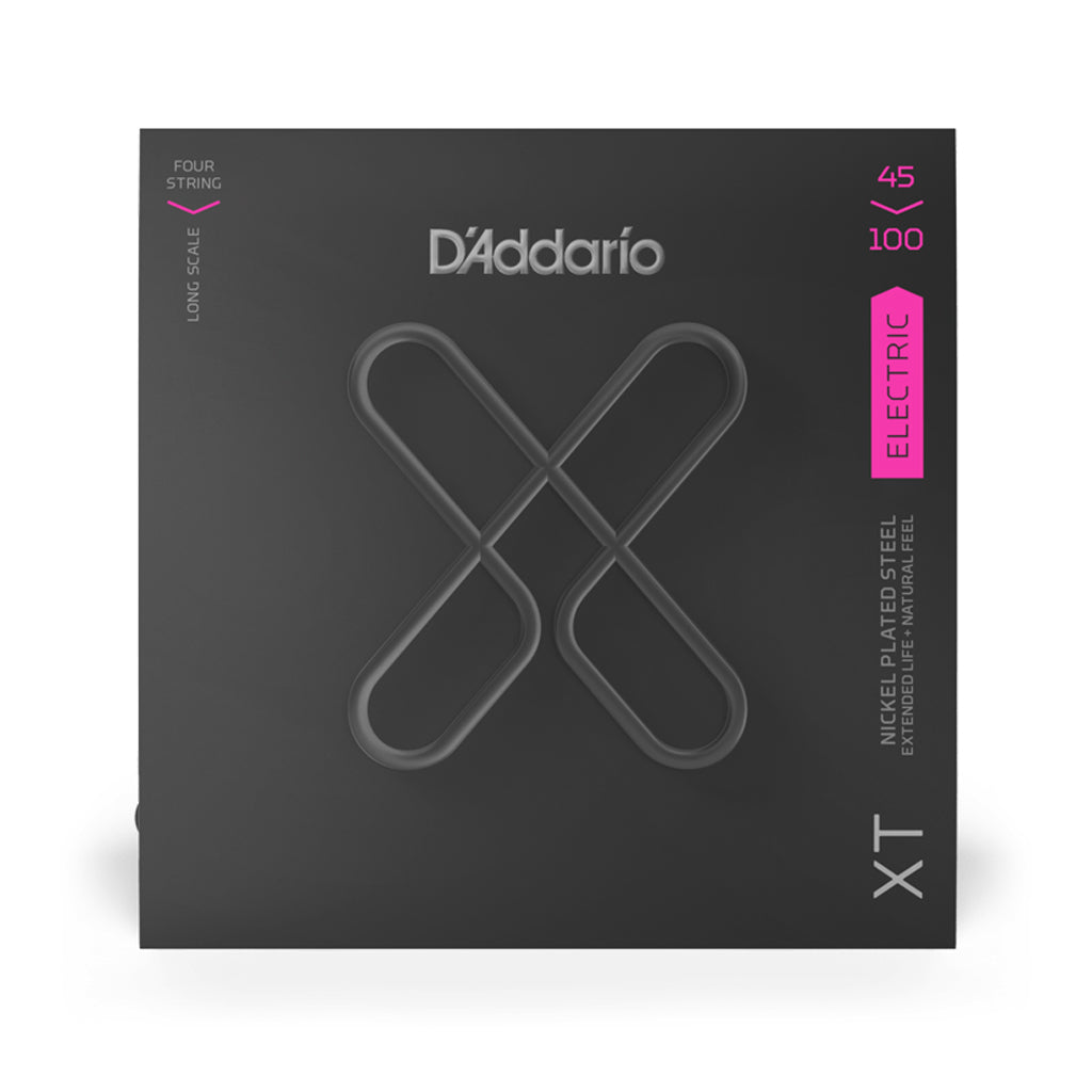D'Addario XT Regular Light 45-100 Nickel Plated Steel Long Scale 4-String Bass Guitar Strings
