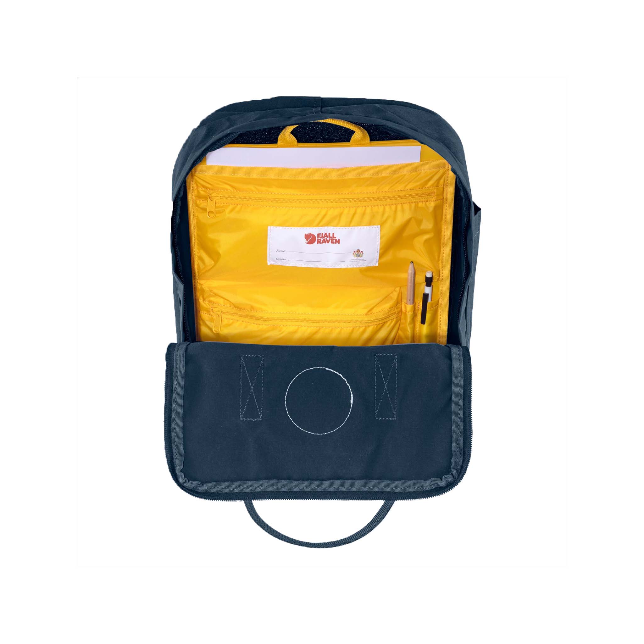 Fjallraven Kanken Warm Yellow Backpack Organizer for Efficient Storage