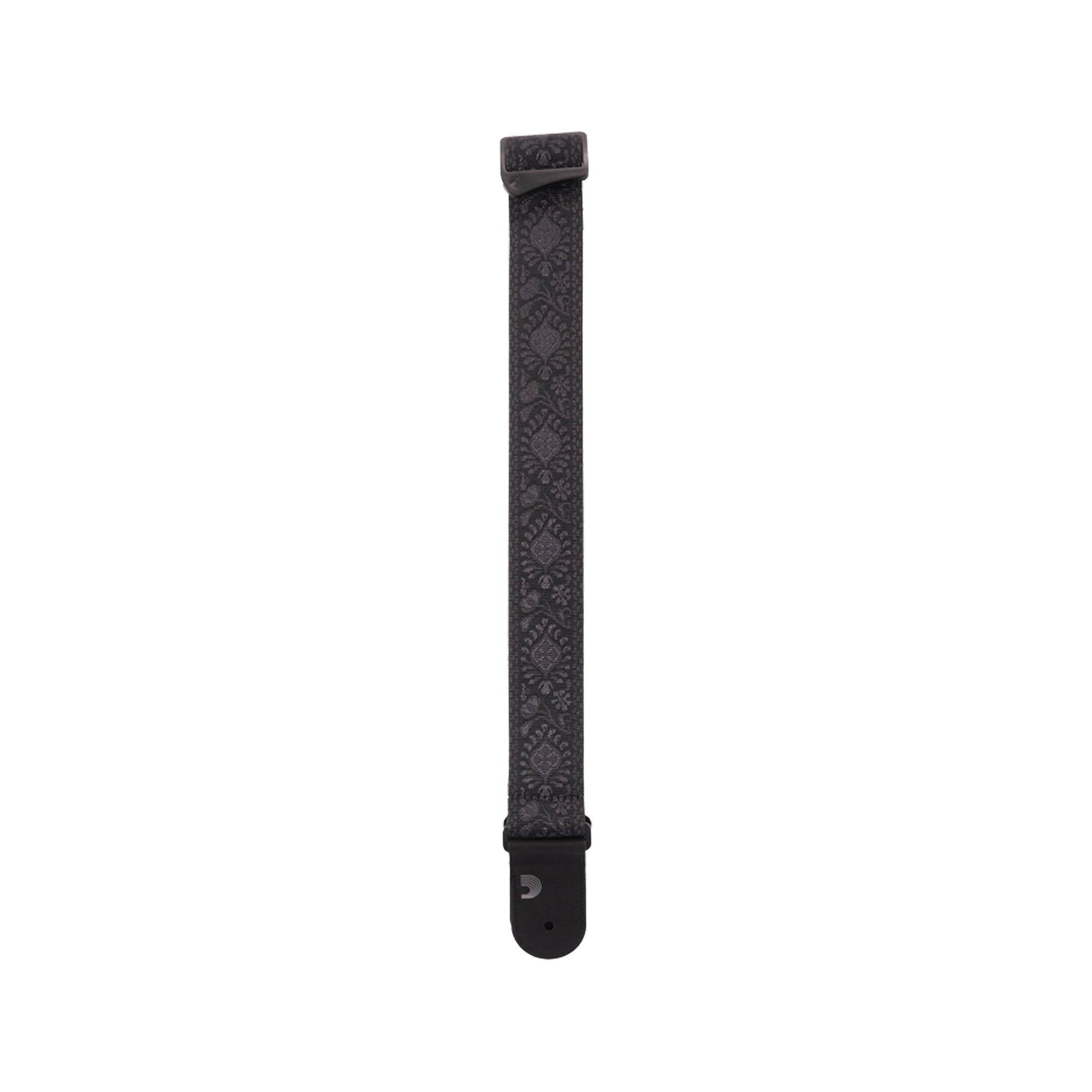 D'Addario 50TB01 High - Quality 50mm Woven Guitar Strap in Monterey Tubular Black for Electric, Acoustic Guitars and Electric Bass