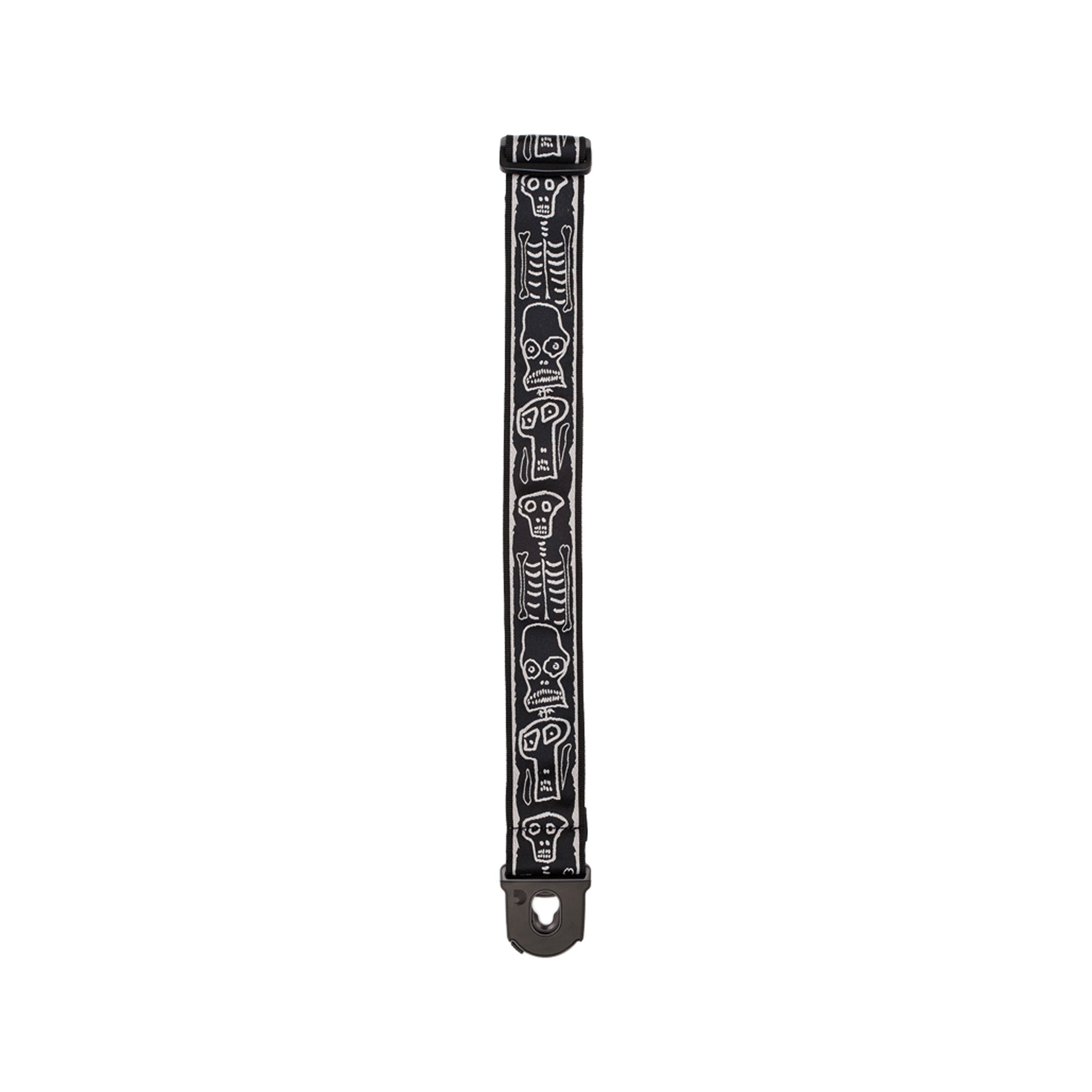 D'Addario 50mm Joe Satriani Planet Lock Skull N Bones Guitar Strap
