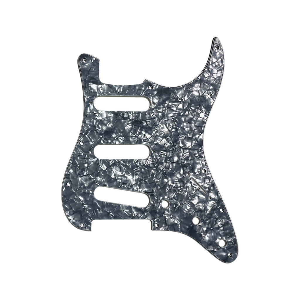 Allparts Premium Black Pearloid Guitar Pickguard Set for Fender Stratocaster Electric Guitars