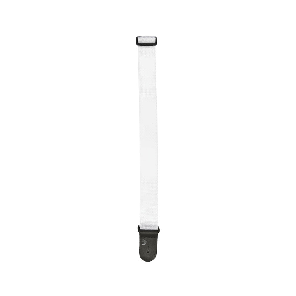 D'Addario PWS108 50mm White Polypropylene Material Guitar Instrument Strap for Comfortable and Stylish Use