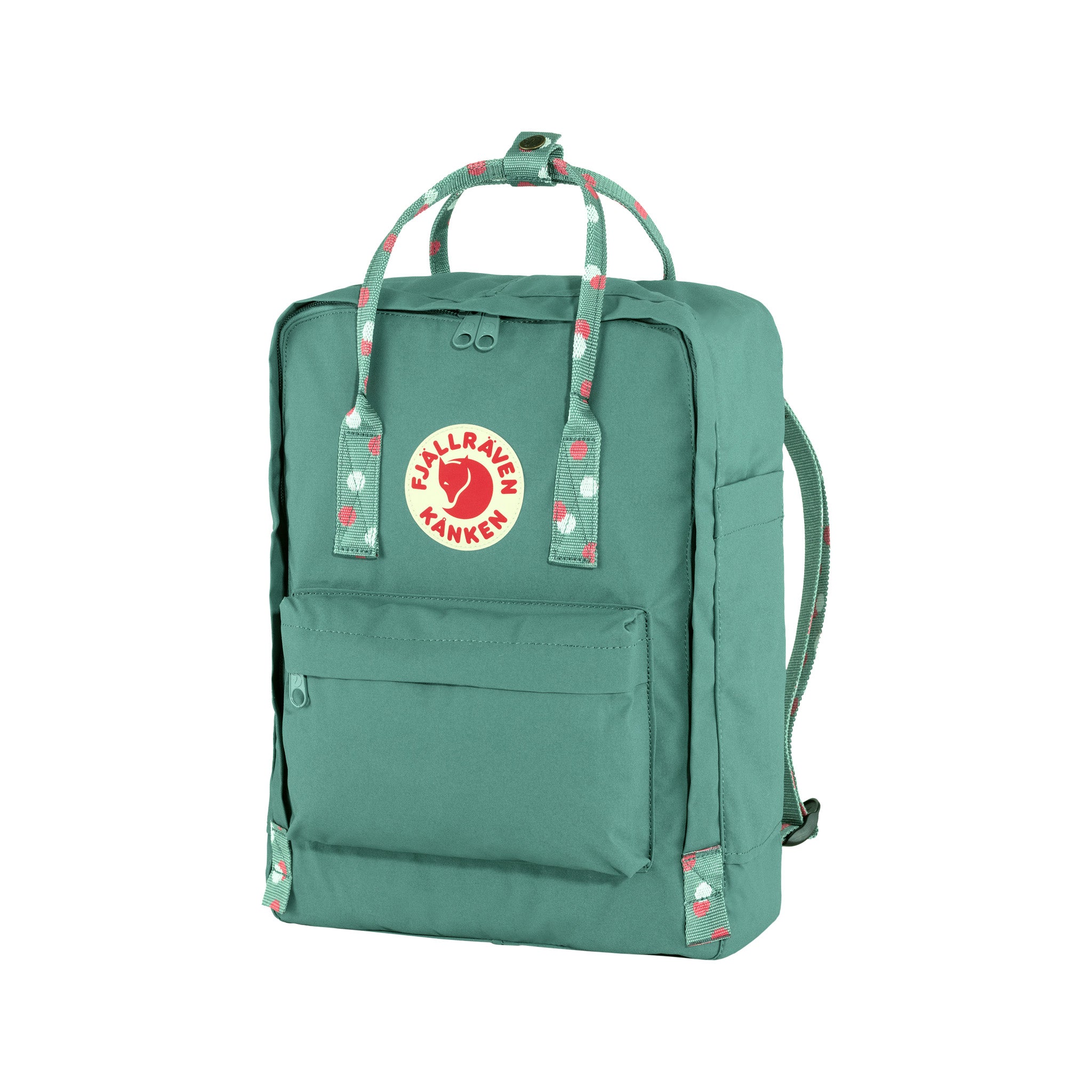 Fjallraven Kanken Backpack in Frost Green with Confetti Pattern
