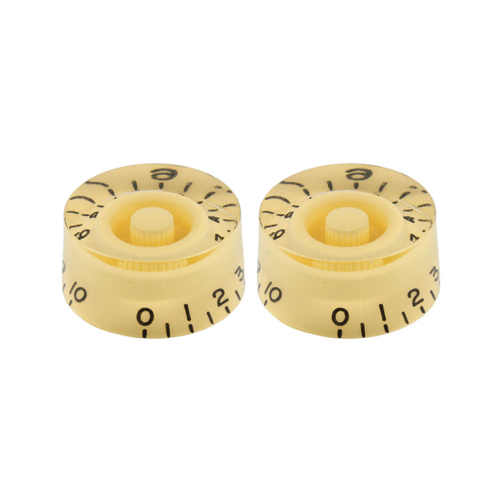 Allparts PK-0130-028 Set of 2 Cream-Colored Vintage-Style Guitar Speed Knobs