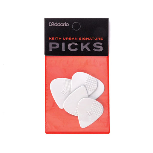 D'Addario Keith Urban Signature Set of 5 Ultem Guitar Picks, Medium Bone Color