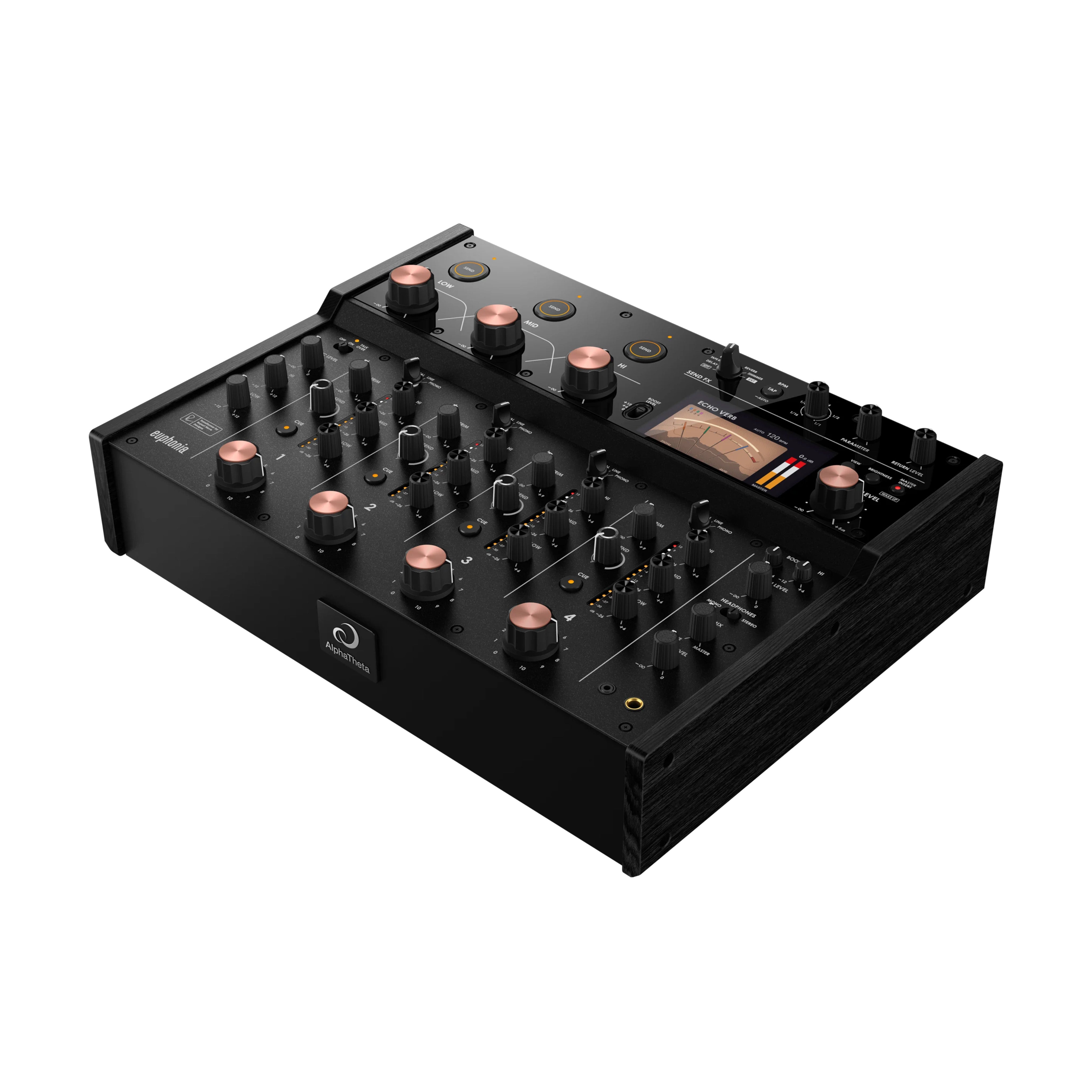 AlphaTheta Professional 4-Channel Rotary Euphonia Mixer for Superior Sound