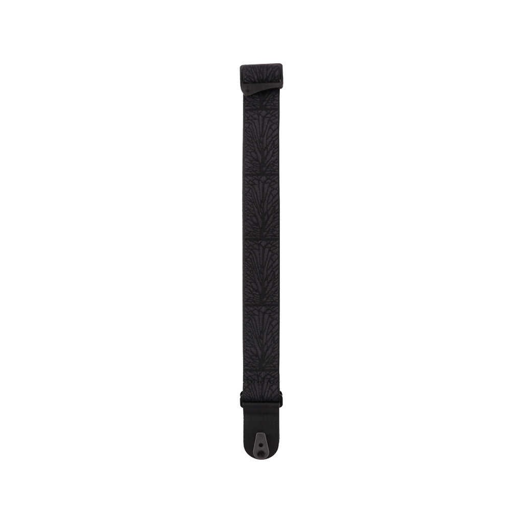D'Addario 50TB02-RL Premium 50mm Woven Electric Guitar and Bass Guitar Strap with Pad Lock in Lightning Black Tubular Design