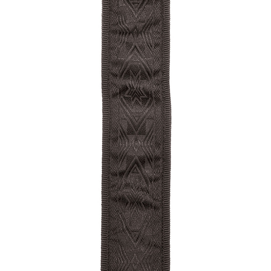 D'Addario 50mm Planet Lock Black Satin Guitar and Bass Guitar Strap for Live and Studio Use