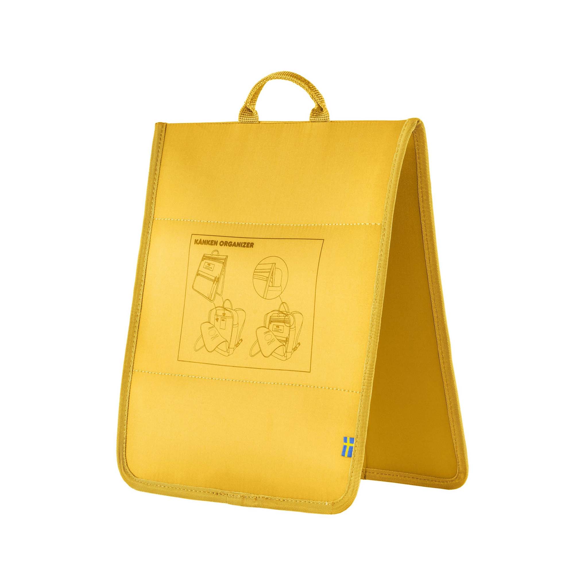Fjallraven Kanken Warm Yellow Backpack Organizer for Efficient Storage