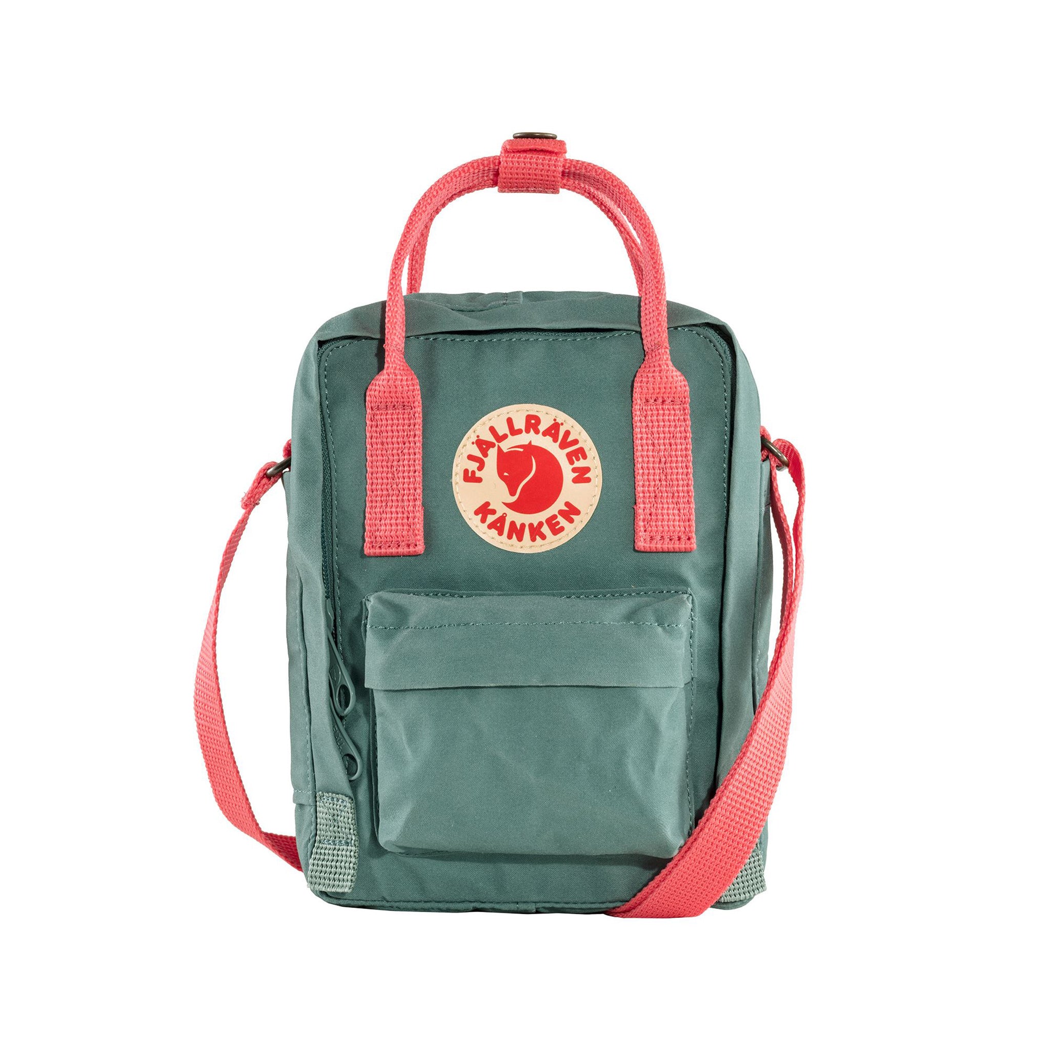 Fjallraven Frost Green-Peach Pink Kanken Mini Sling Shoulder Bag