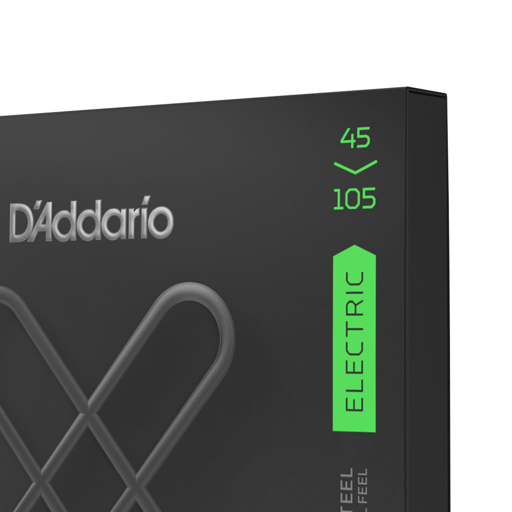 D'Addario XT Nickel - Plated Steel Long - Scale Electric Bass Guitar Strings, Featuring Light Top/Medium Bottom Gauge of 45 - 105