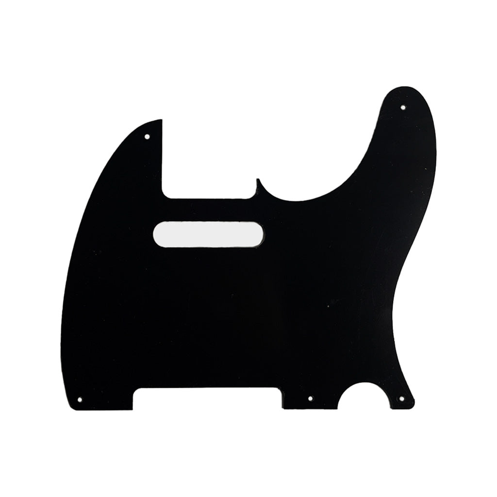 Allparts Black 1 - ply Right - Handed Guitar Pickguard for Fender Telecaster