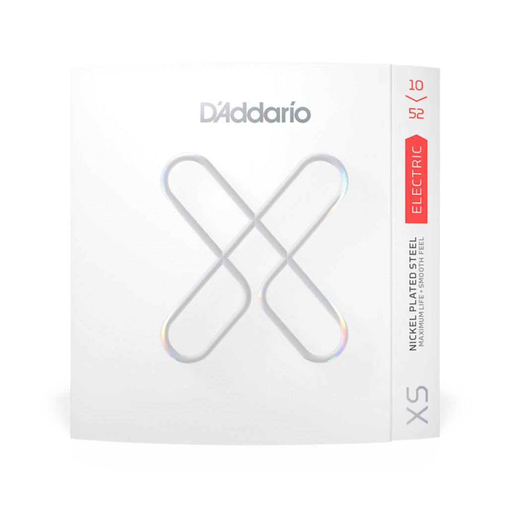 D'Addario XSE1052 Light Top 10 - 52 Nickel - Plated Steel Coated Electric Guitar Strings with Long - Lasting Performance