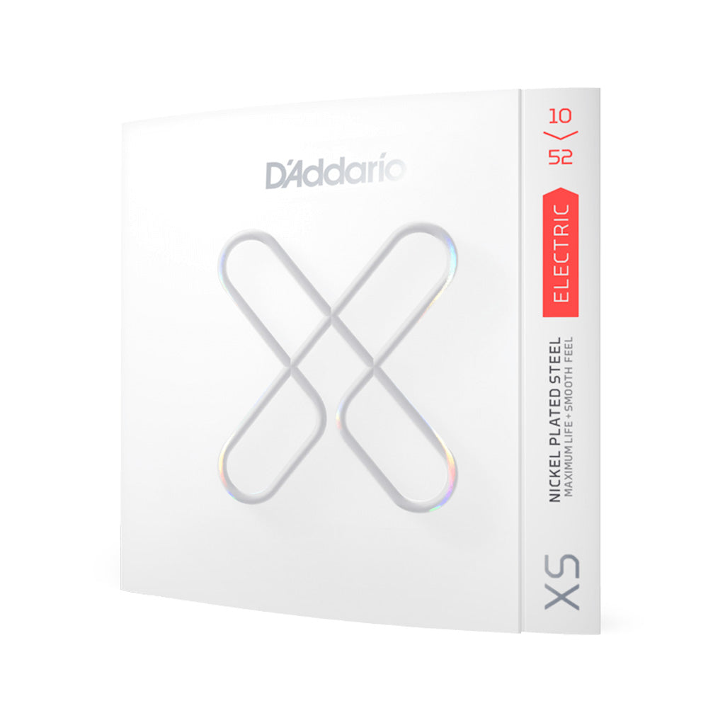 D'Addario XSE1052 Light Top 10 - 52 Nickel - Plated Steel Coated Electric Guitar Strings with Long - Lasting Performance