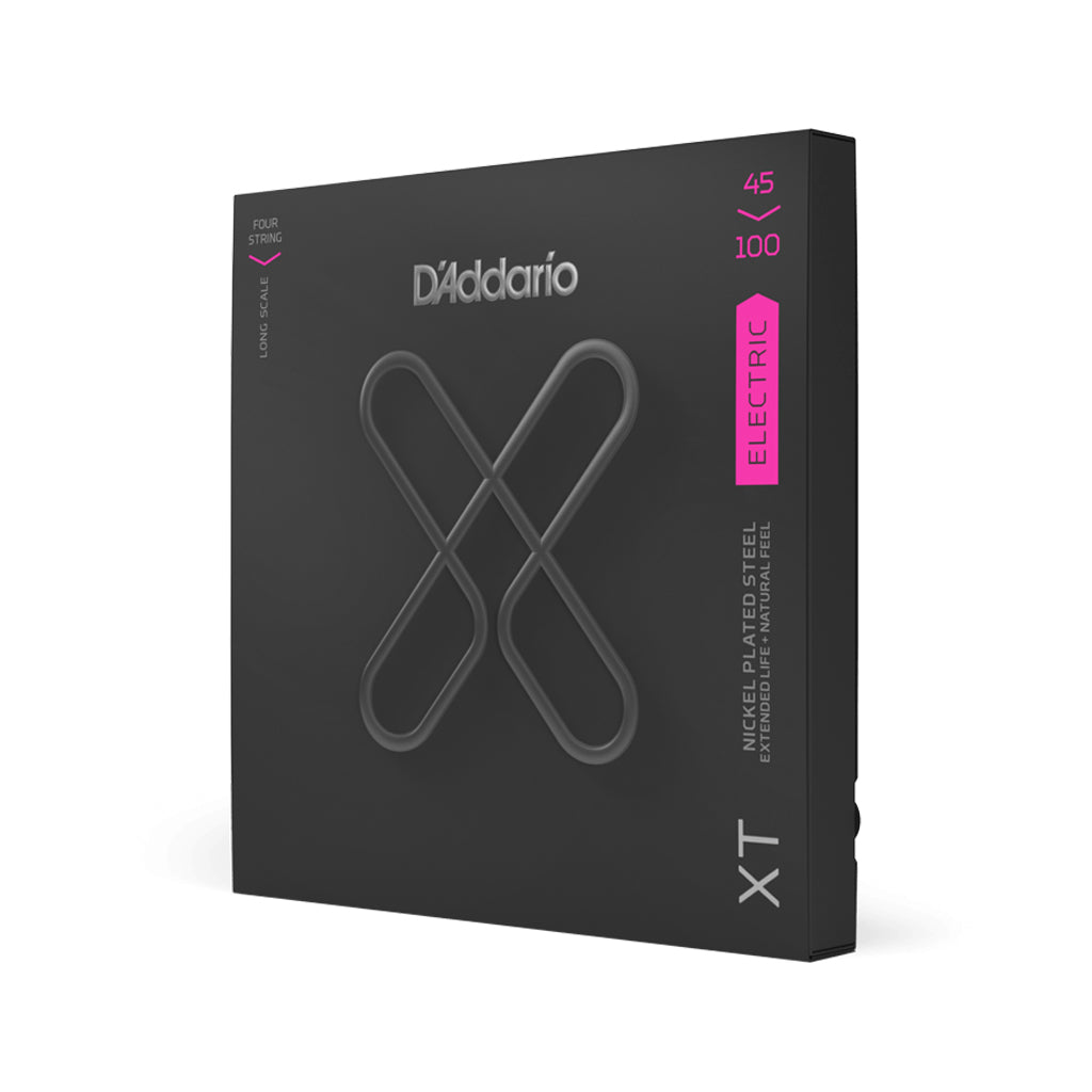 D'Addario XT Regular Light 45-100 Nickel Plated Steel Long Scale 4-String Bass Guitar Strings