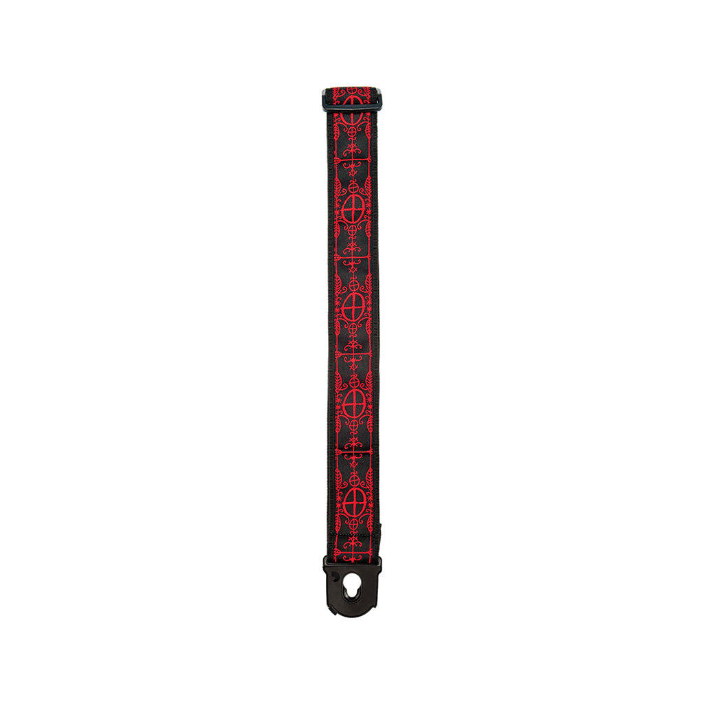 D'Addario 50mm Planet Lock Voodoo Adjustable Nylon Guitar Strap for Electric & Bass