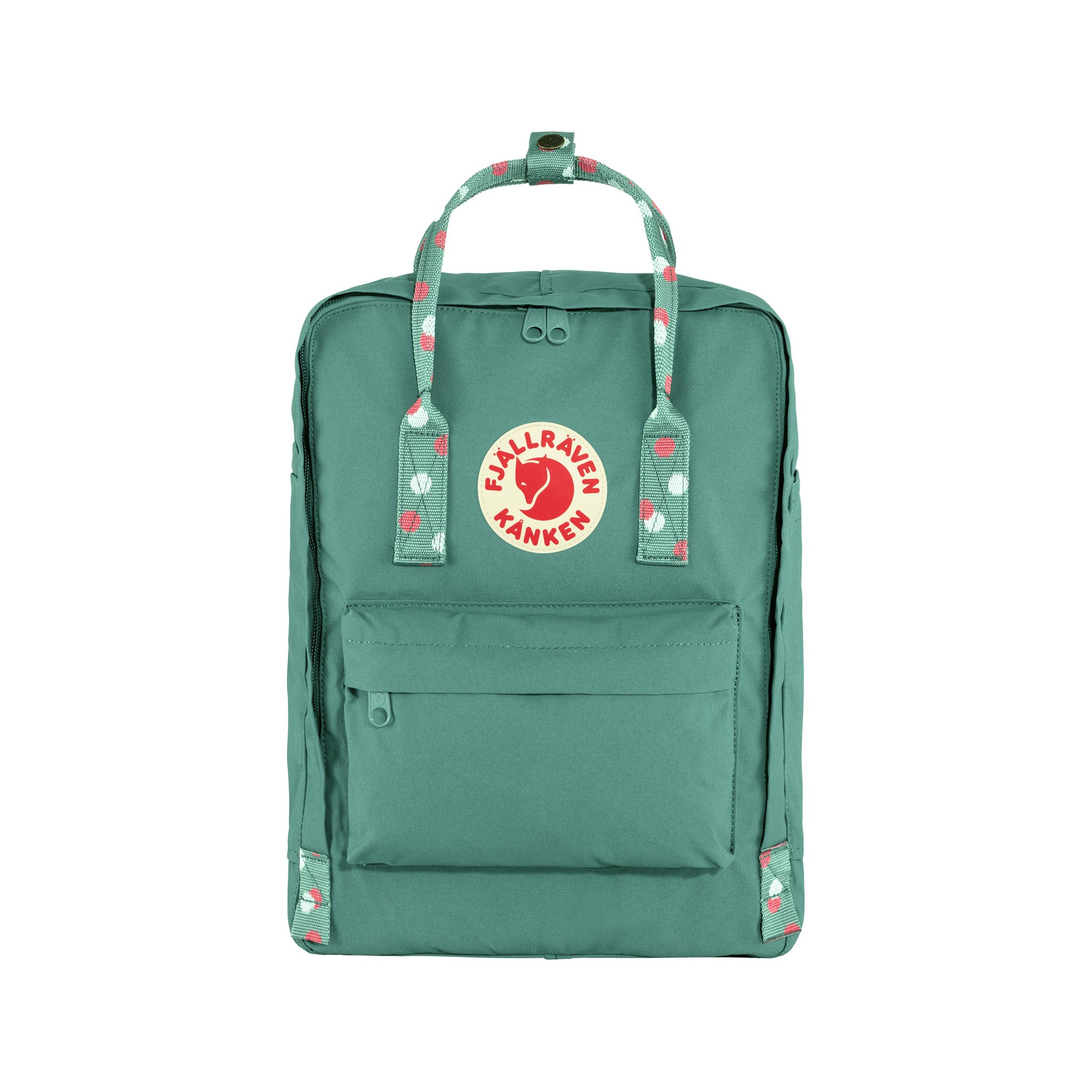 Fjallraven Kanken Backpack in Frost Green with Confetti Pattern