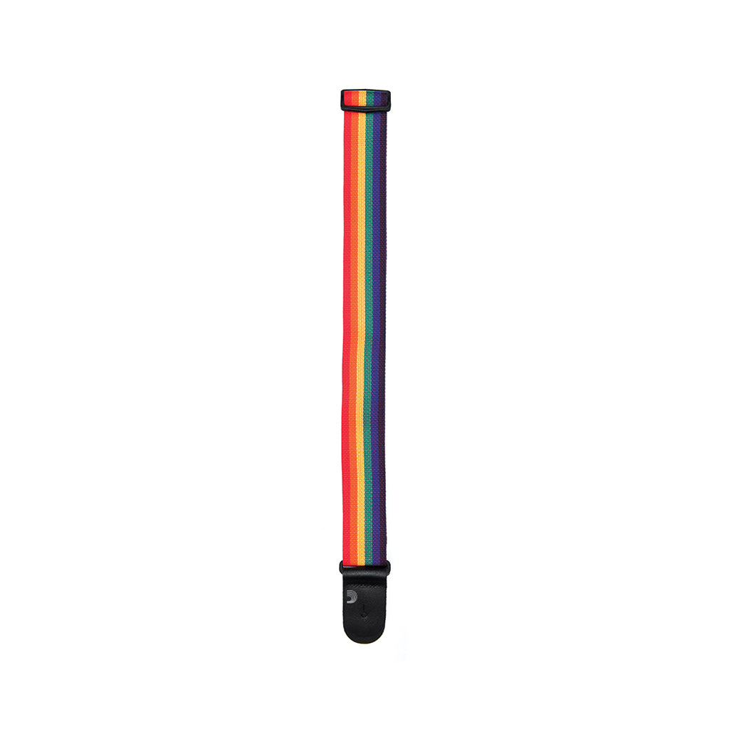 D'Addario Polypropylene Rainbow Guitar Strap - PWS111 for Comfortable and Stylish Guitar Playing