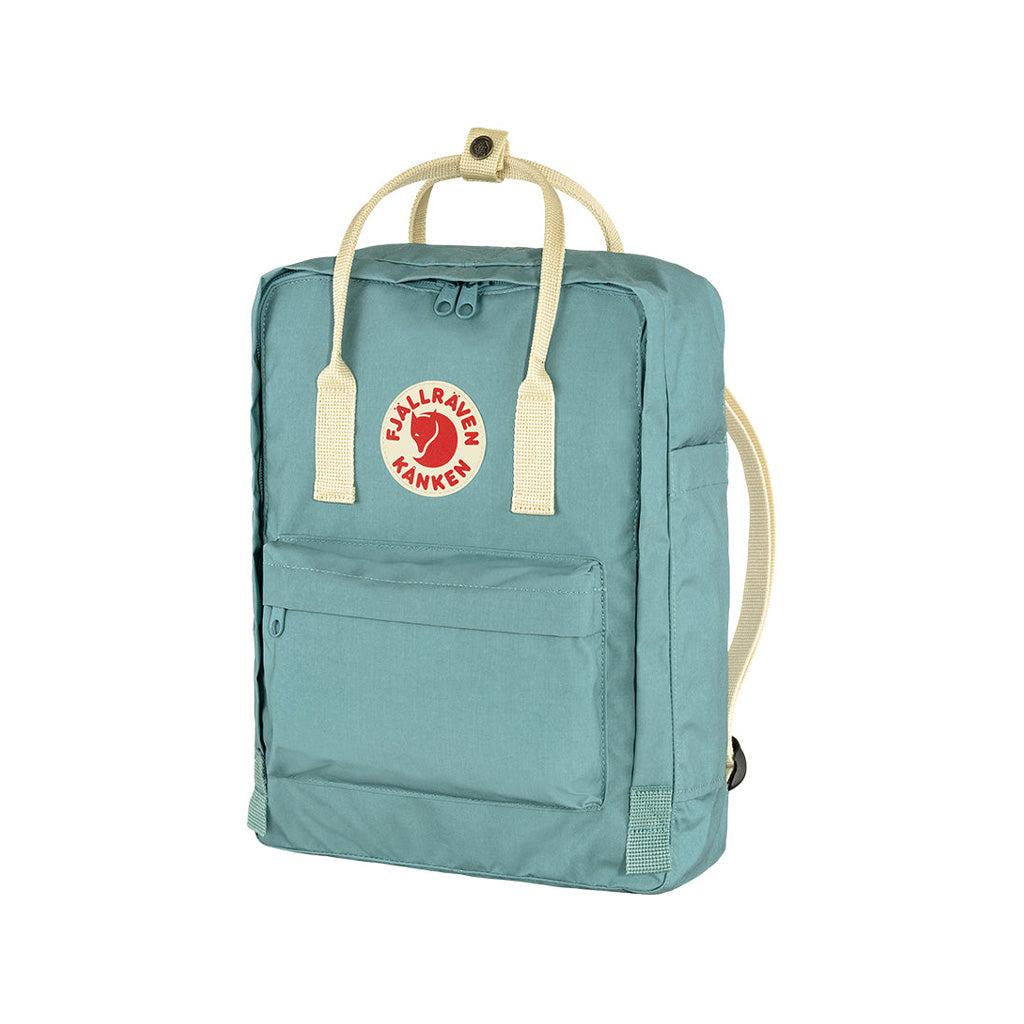 Fjallraven Kanken Classic Backpack in Sky Blue and Light Oak Shades