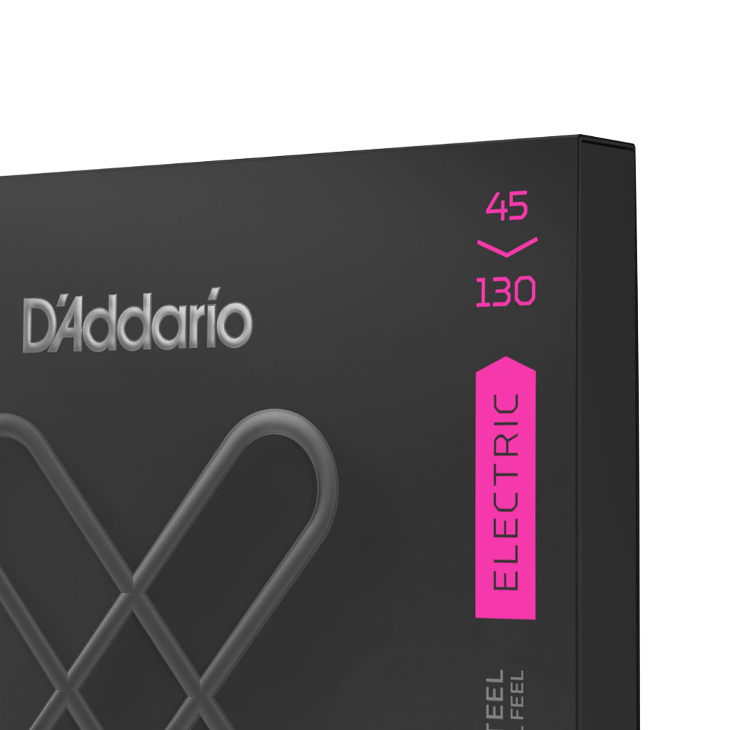 D'Addario XT Nickel Plated Steel 5-String Long Scale Bass Guitar Strings (Gauge 45-130) - Ideal for Bass Guitar in All Genres