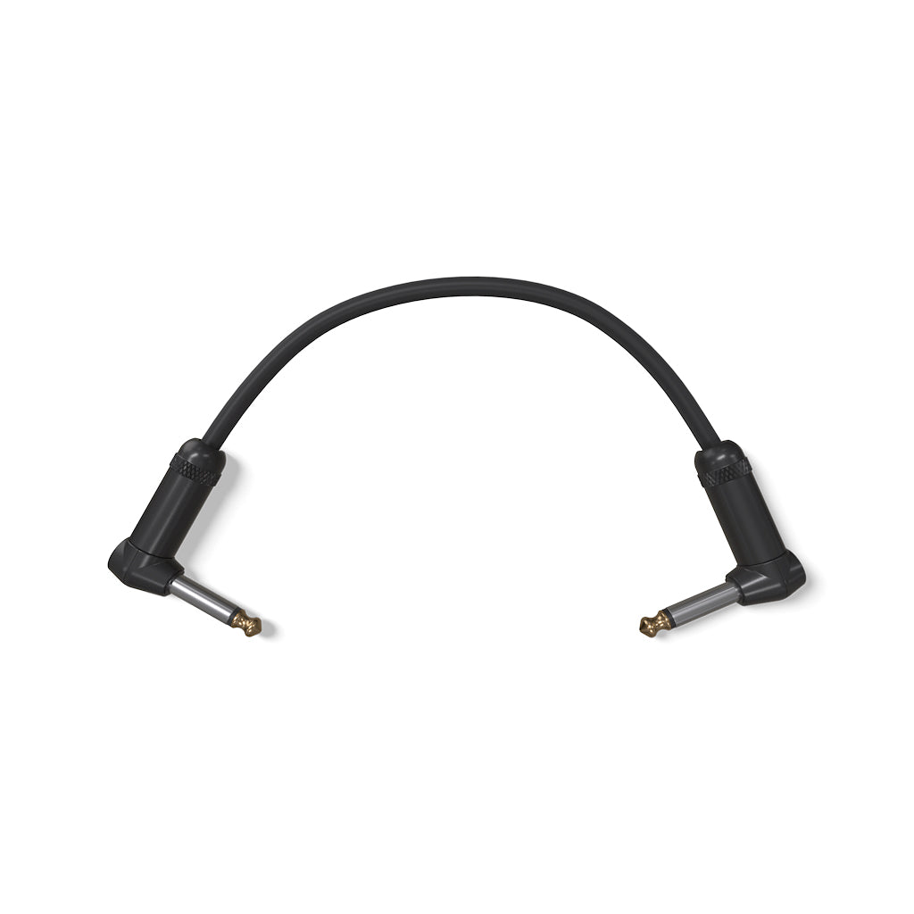D'Addario American Stage 1/4 - inch 6 - inches Right - Angle to Right - Angle Professional Musical Patch Cable for Guitar Pedal Boards