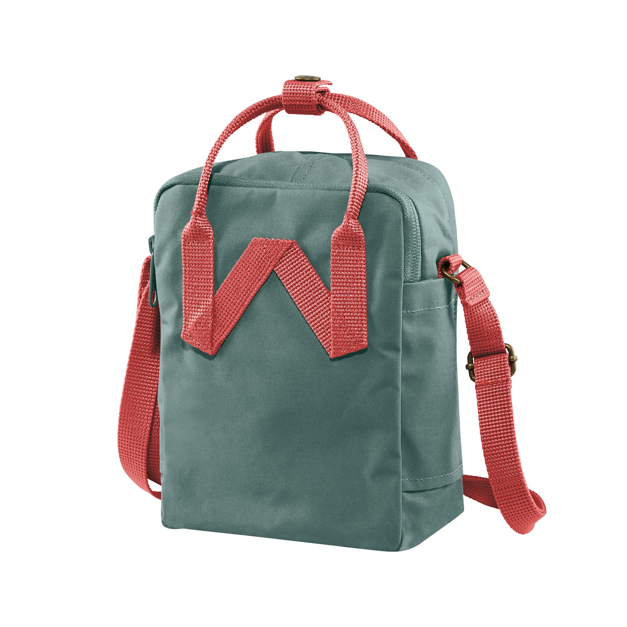Fjallraven Frost Green-Peach Pink Kanken Mini Sling Shoulder Bag