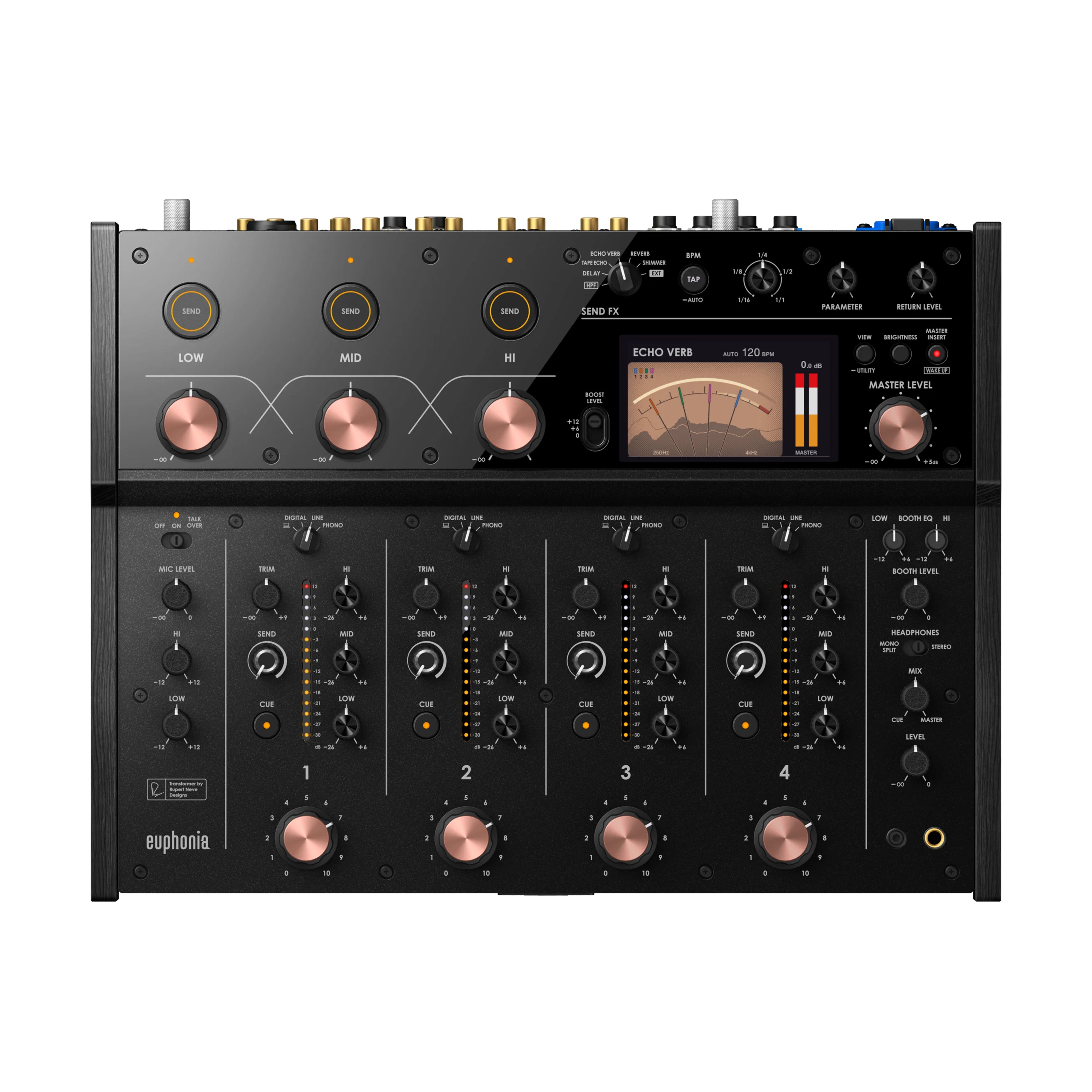 AlphaTheta Professional 4-Channel Rotary Euphonia Mixer for Superior Sound