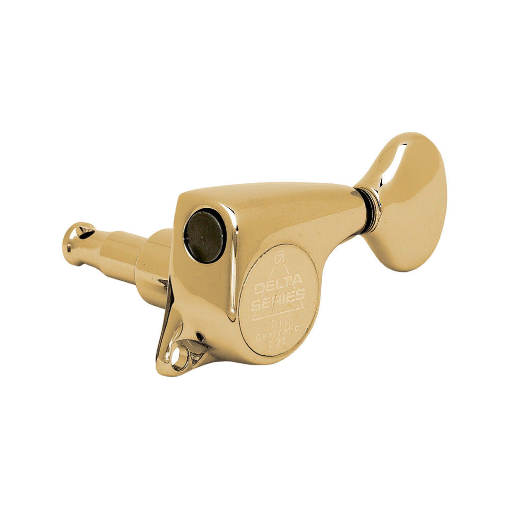 Allparts Gold Gotoh 510 Delta Series Tuning Keys, Set of 6 for Electric Guitars