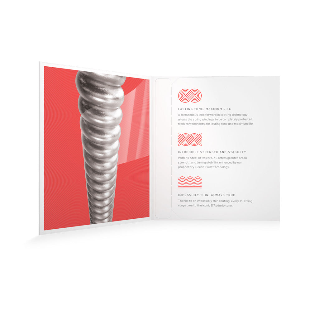 D'Addario XSE1052 Light Top 10 - 52 Nickel - Plated Steel Coated Electric Guitar Strings with Long - Lasting Performance
