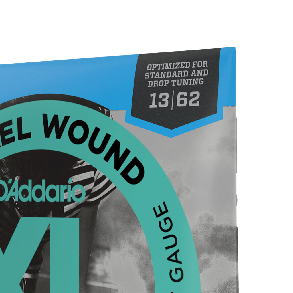 D'Addario EXL158 Light XL Nickel Wound Electric Strings, 013 - 062 for Light Baritone Guitars