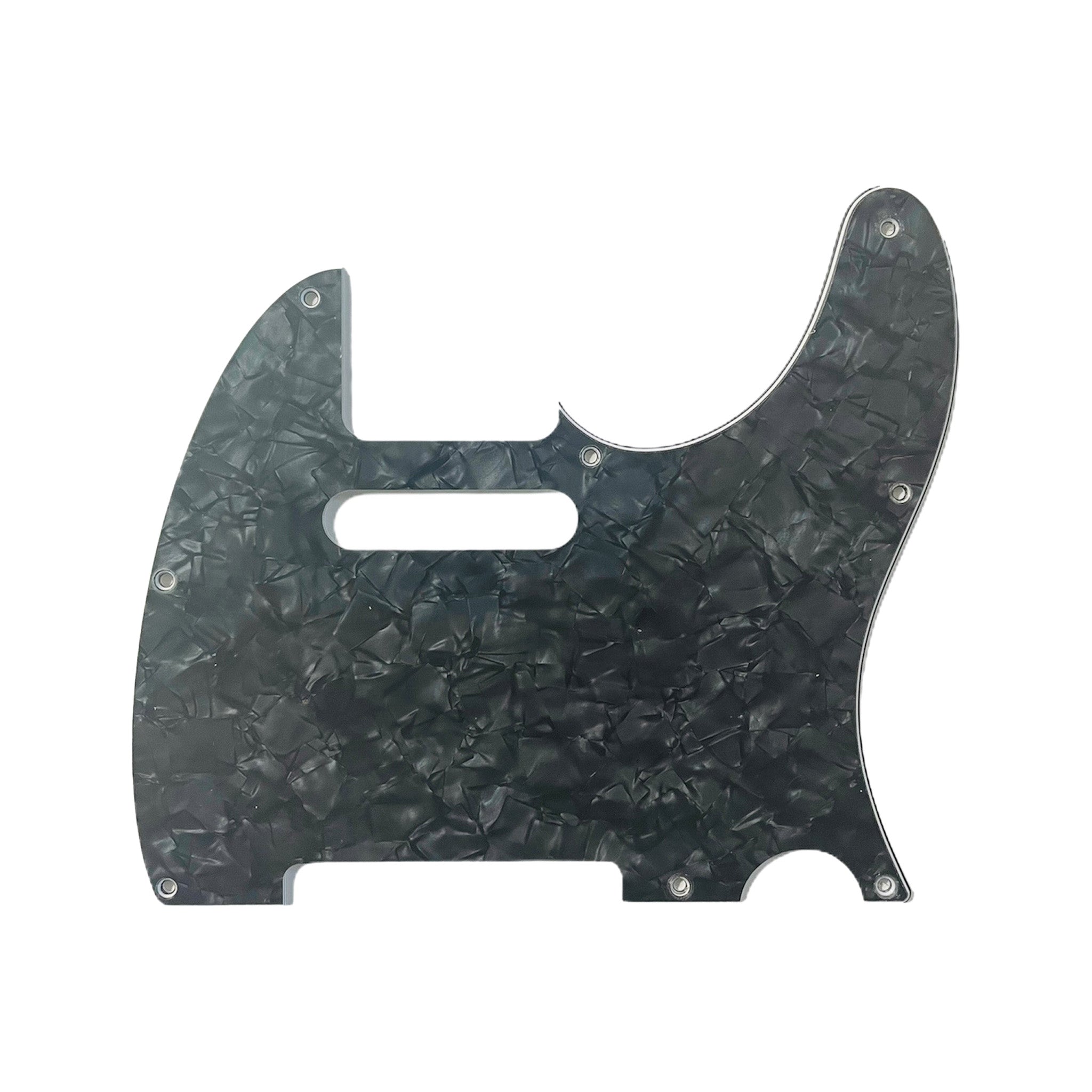 Allparts Premium Dark Black Pearloid Guitar Pickguard Set for Right - Handed Fender Telecaster Guitars