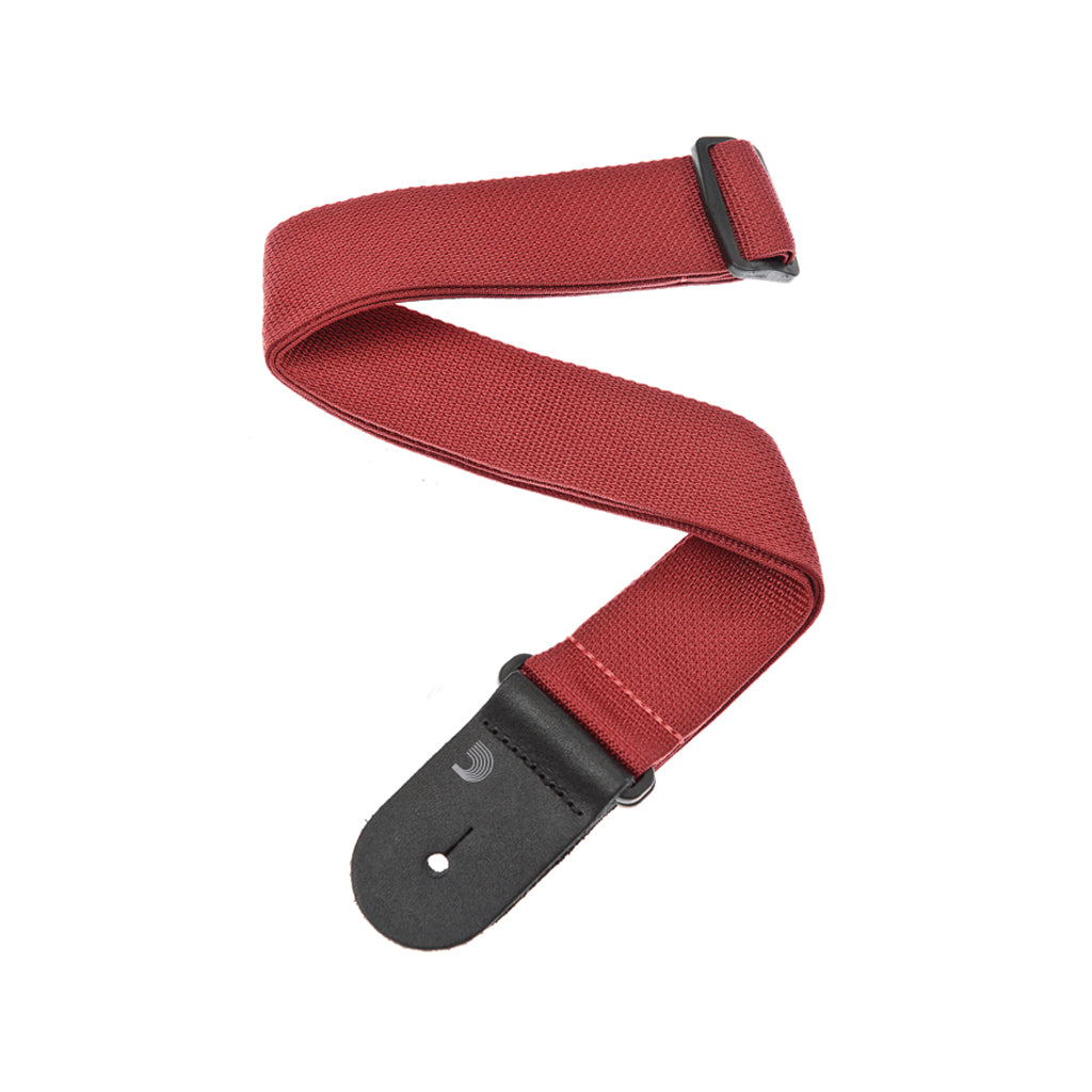 D'Addario Red 44mm Heavy - Duty Polypropylene Guitar Strap (PWS101)