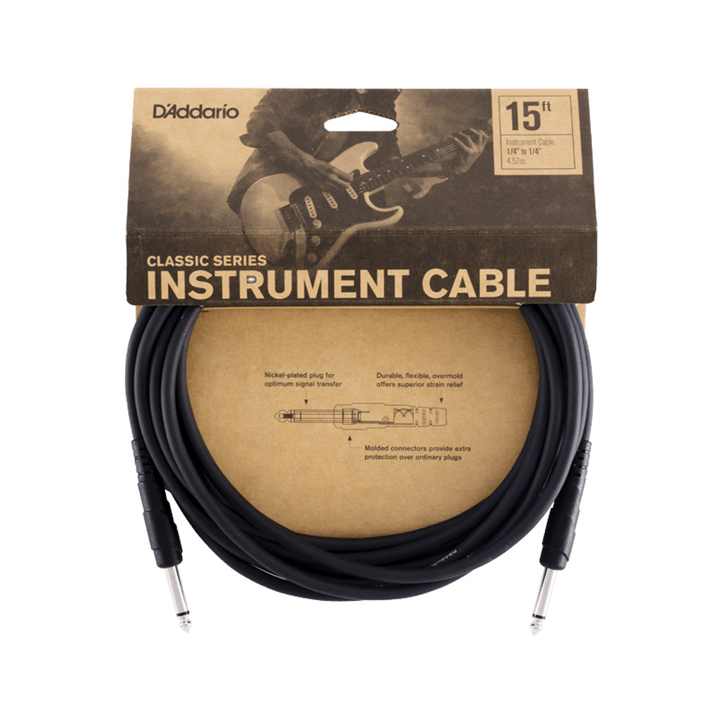 D'Addario 15-feet Long Instrument Cable from the Classic Series
