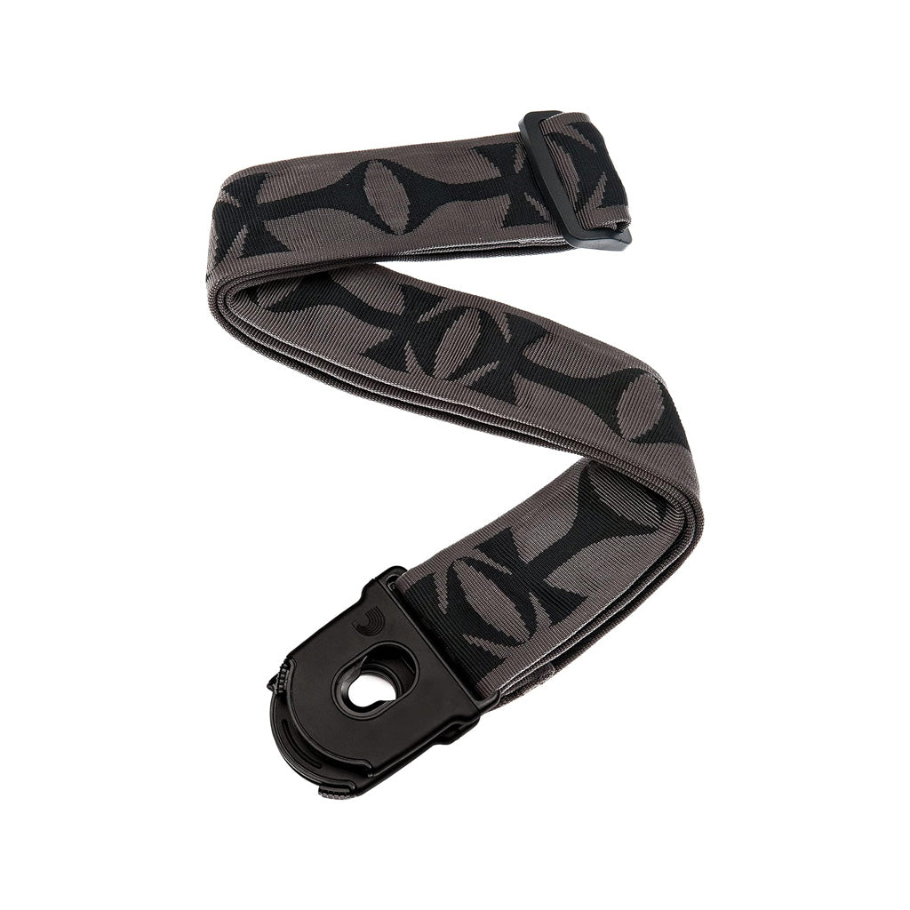 D'Addario 50mm Planet Lock Cross Guitar Strap for Electric and Bass Guitars in Live and Studio Settings