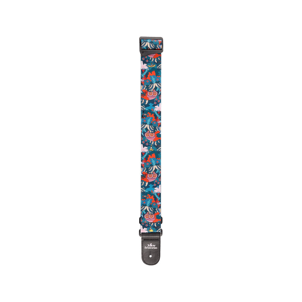 D'Addario 55th Anniversary Polyester Guitar Strap Inspired by The Beatles' Yellow Submarine, Perfect for Under - The - Sea Vibe