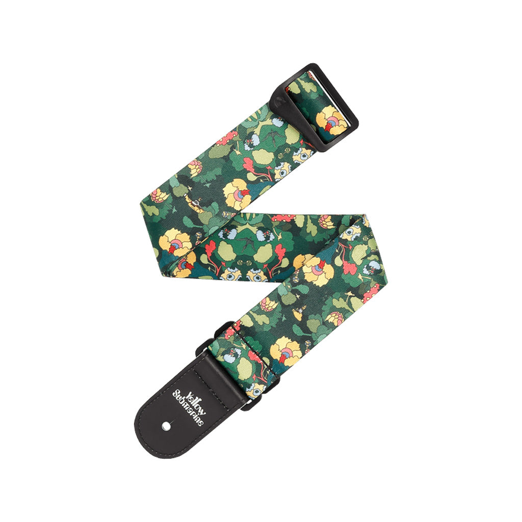 D'Addario 55th Anniversary Polyester Guitar Strap Inspired by The Beatles' Yellow Submarine in Pepperland Woods Style