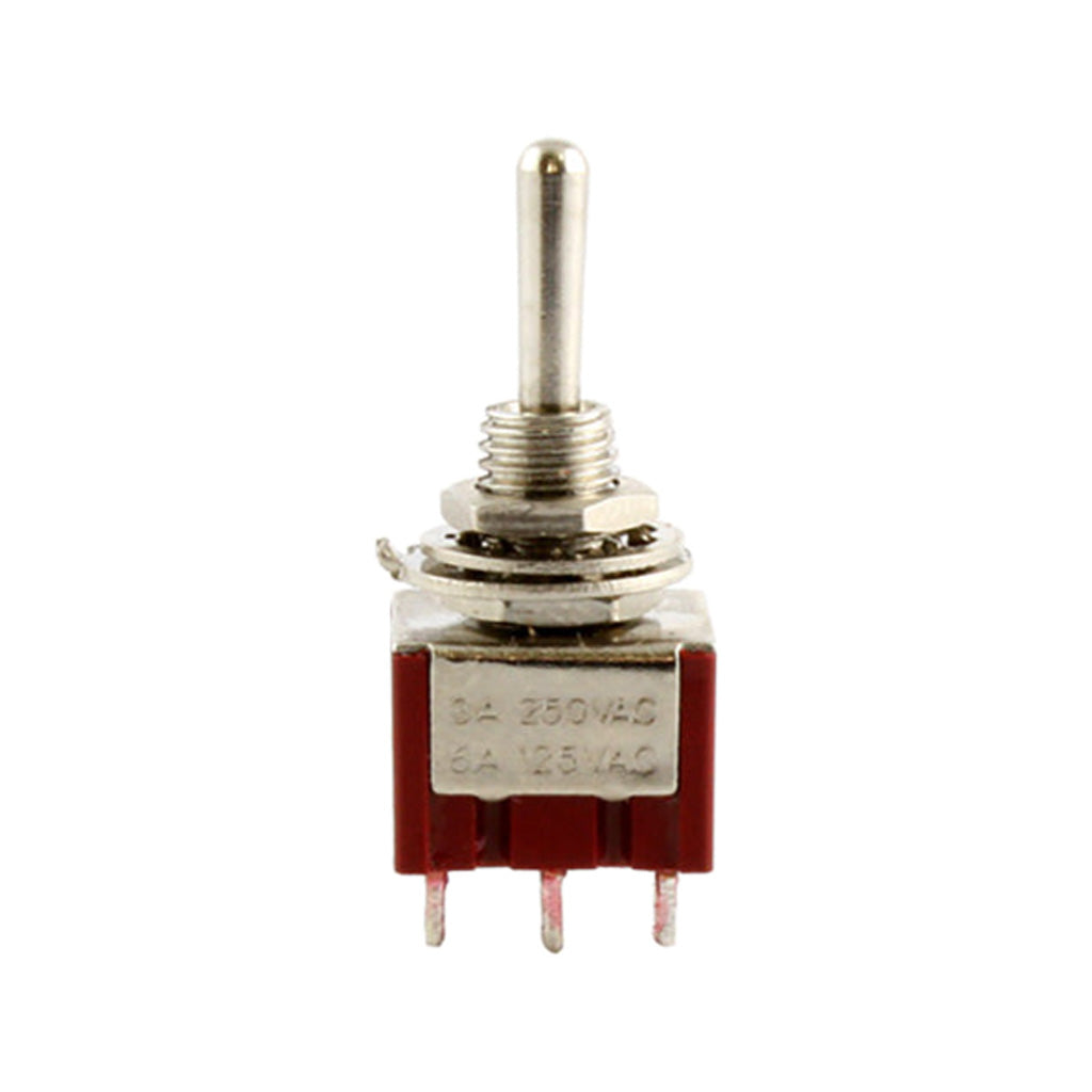 Allparts EP - 4181 Sleek Round Bat - Shaped On - On Mini DPDT Switch
