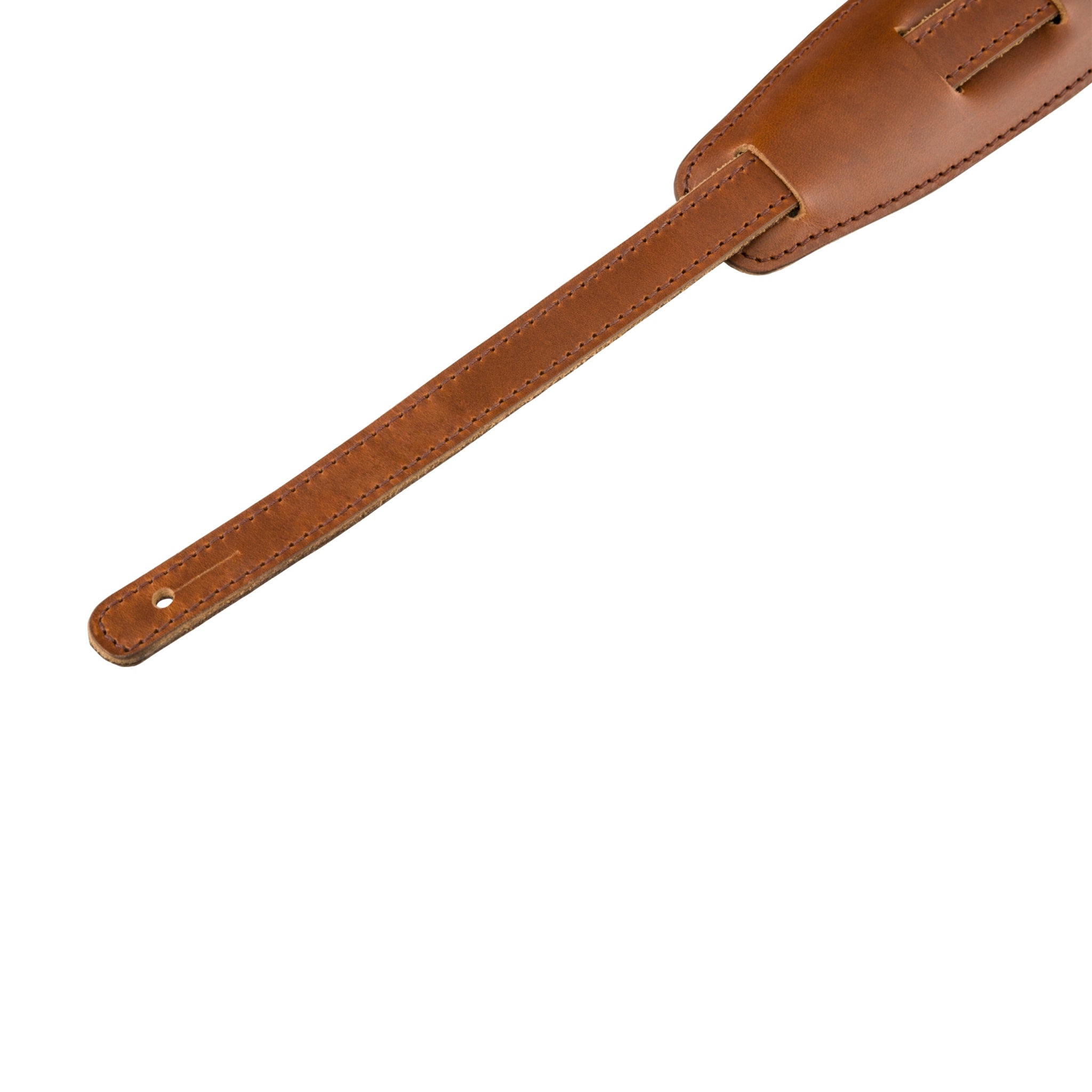 Fender Long Cognac Mustang Premium Guitar Saddle Strap