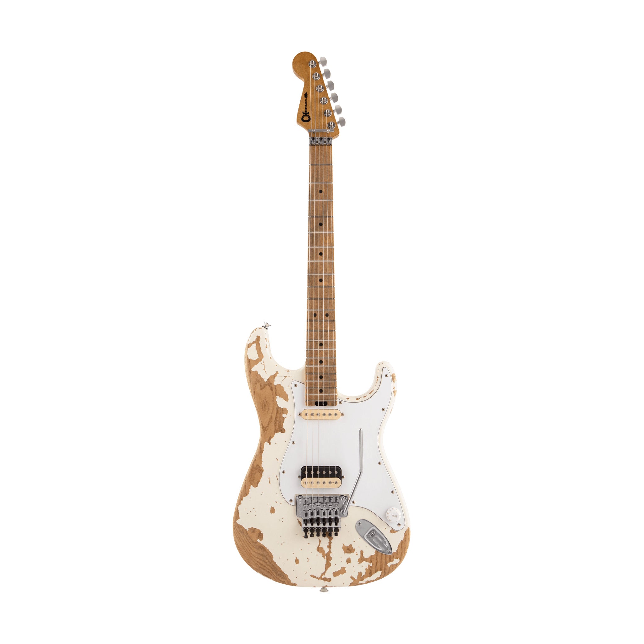 Charvel Limited Edition Henrik Danhage Signature Professional Modified Southern California Style 1 Electric Guitar in White Relic Finish