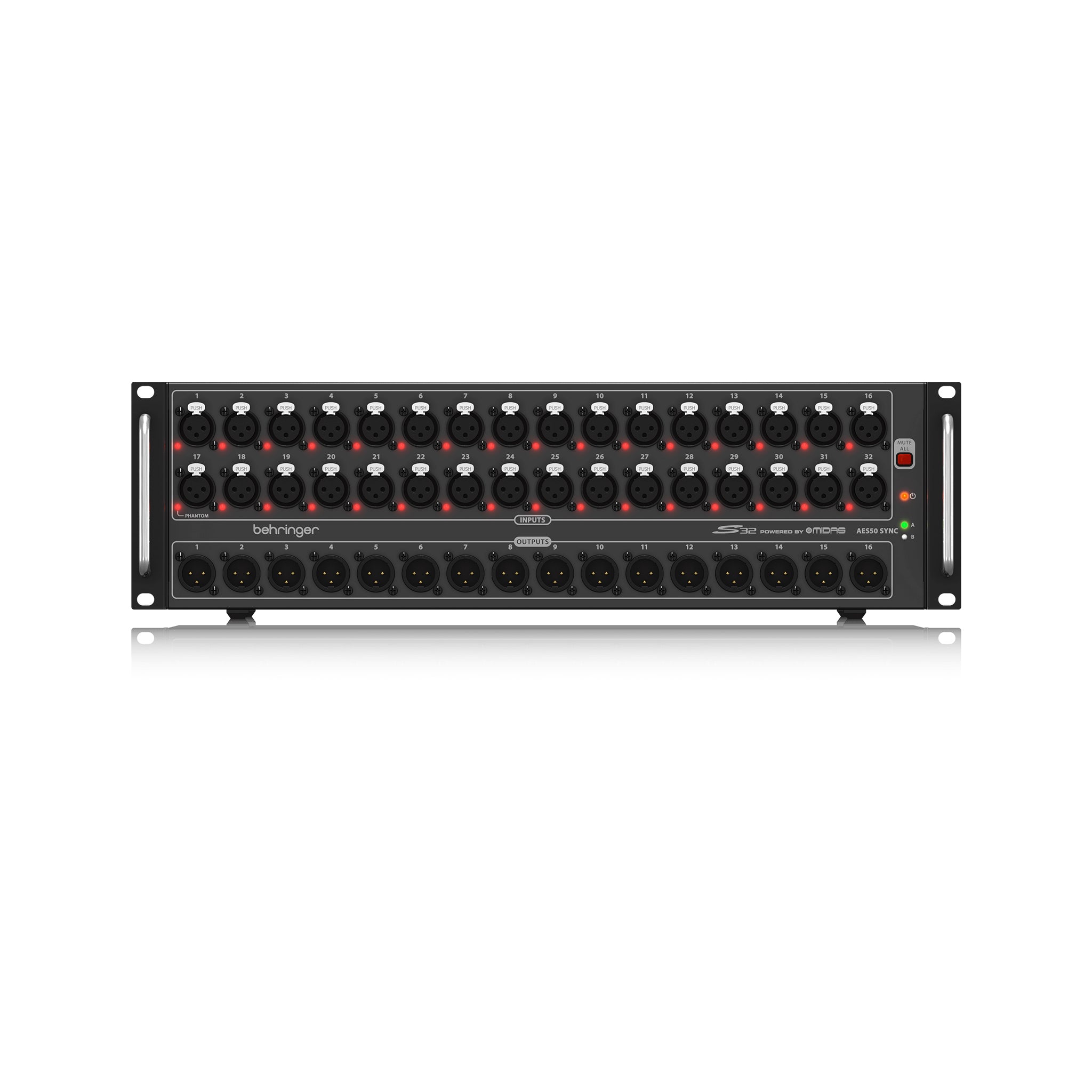 Behringer S32 32 x 16 Digital Audio Stage Box for Live Entertainment Production