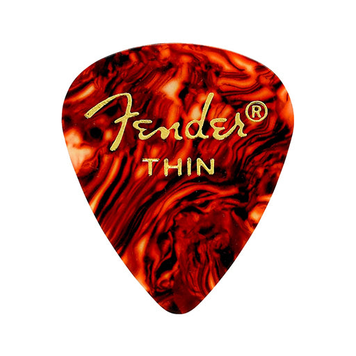 Fender 12-Pack Thin Classic Shell Guitar Picks for Versatile Players