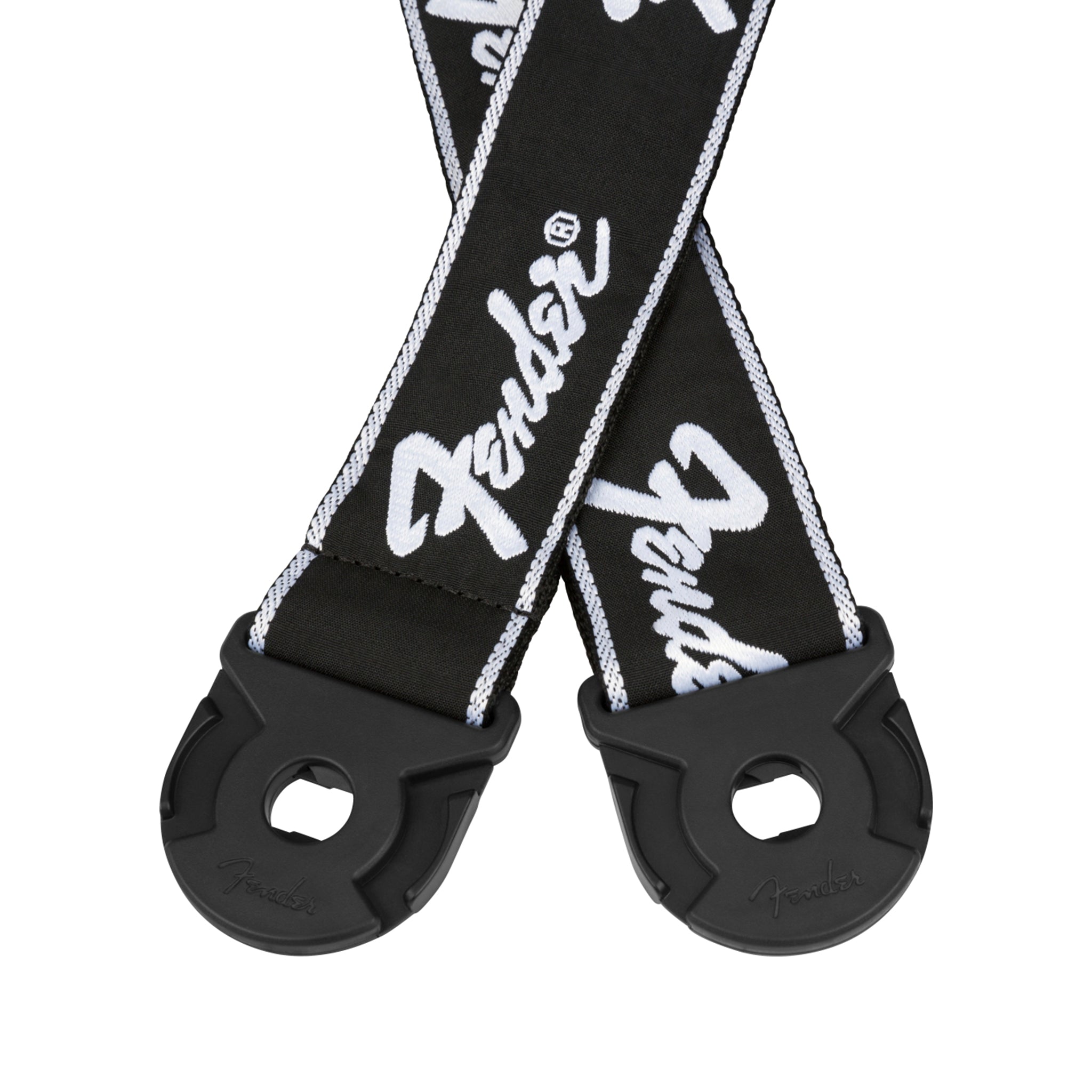 Fender Quick - Release Running Logo Adjustable Guitar Strap for Secure Performance