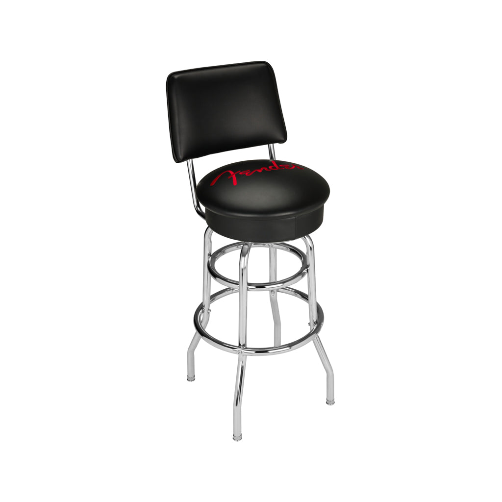34-inch Fender High-end Vegan Leather Bar Stool for Home, Office, or Studio