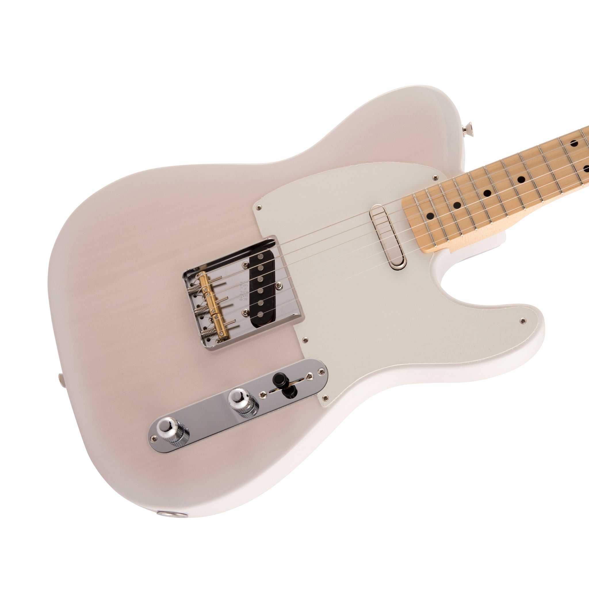 Fender Japan Traditional II 50s White Blonde Electric Guitar with Maple Fingerboard