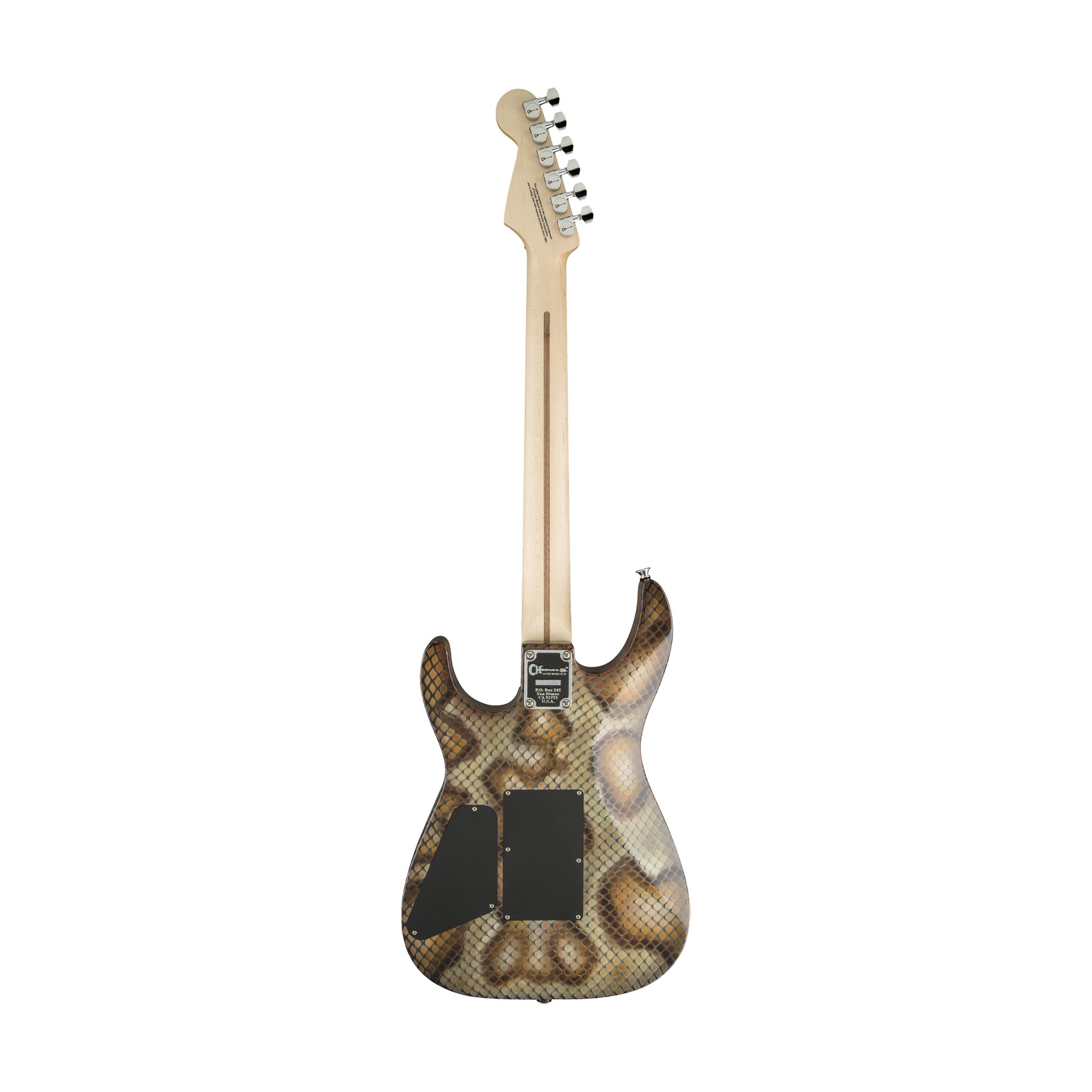 Charvel Pro-Mod Snake Electric Guitar with Maple Fretboard and Snakeskin Design, Warren Demartini Signature