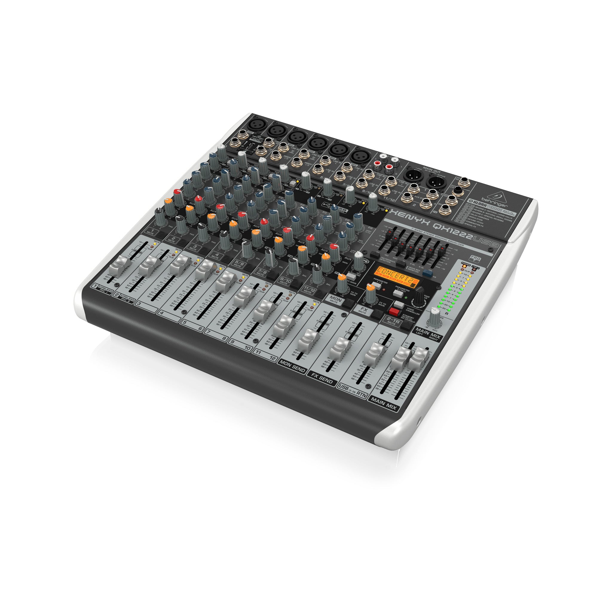 Behringer Xenyx QX1222USB: 12-Channel Mixer with USB, Effects & Premium Sound